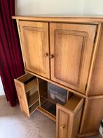 Tv Hoekmeubel - Houten Kast, Ophalen, Gebruikt, 100 tot 150 cm, 100 tot 150 cm