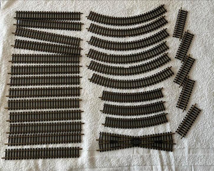 Tekoop Fleischmann rails, Hobby en Vrije tijd, Modeltreinen | H0, Gebruikt, Rails, Gelijkstroom of Wisselstroom, Fleischmann, Ophalen of Verzenden