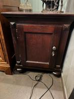 Houten nachtkastjes koloniaal, Ophalen, Gebruikt, 50 tot 100 cm, Minder dan 25 cm