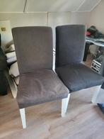 T.e.a.b. 6 Ikea Henriksdal stoelen + extra stoel covers, Huis en Inrichting, Ophalen, Gebruikt, Grijs, Vijf, Zes of meer stoelen