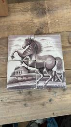 Tegel tableau paard, Antiek en Kunst, Antiek | Wandborden en Tegels, Ophalen of Verzenden
