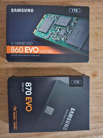 NIEUW! Samsung 870 EVO en 860 EVO 2,5 inch en M.2 beschikbaar voor biedingen