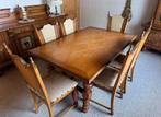 Vintage Antieke eettafel en stoelen te koop, Huis en Inrichting, Complete eetkamers, Ophalen, Gebruikt, 4 tot 6 stoelen