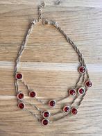 Monet ketting met ruby stenen, Verzenden, Nieuw, Steen of Mineraal, Met edelsteen
