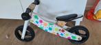 Fleurig houten loopfietsje, Kinderen en Baby's, Speelgoed | Buiten | Voertuigen en Loopfietsen, Ophalen of Verzenden, Gebruikt