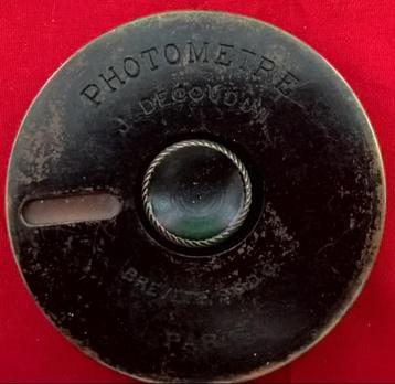 Photometre J.Decoudun 1888 belichtingsmeter zwart lichtmeter beschikbaar voor biedingen