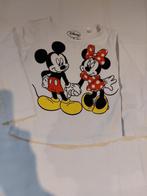T shirt, wit, Minnie en Mickey Mouse, C & A mt. 92, Kinderen en Baby's, Kinderkleding | Maat 92, Gebruikt, Jongen of Meisje, Disney C & A