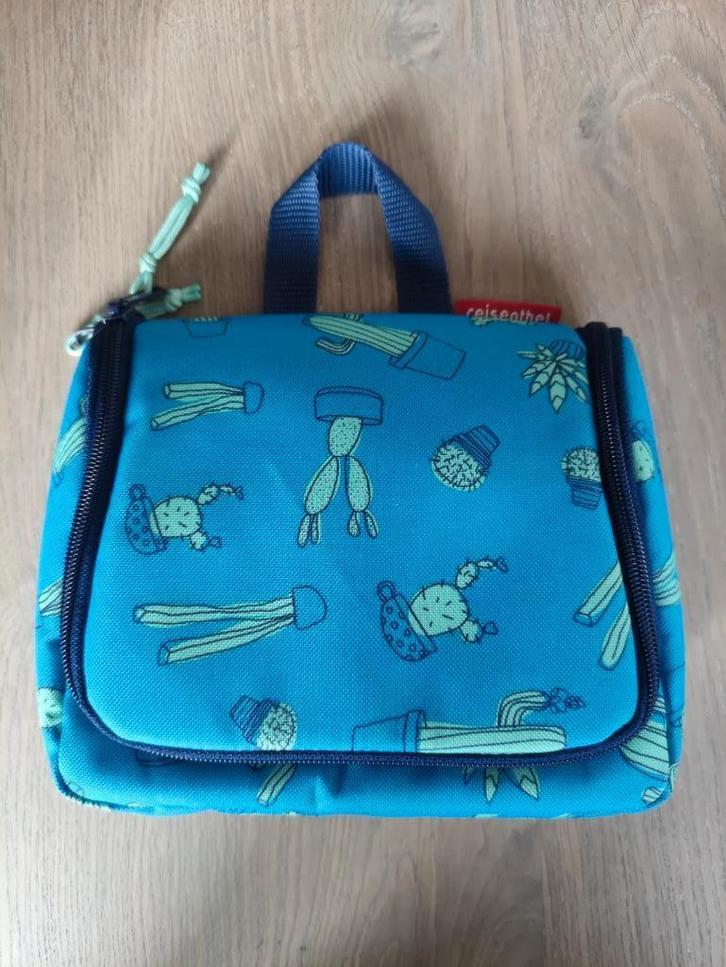 Reisenthel S Kids Toilettaa - 1.5 L -  Blauw met cactussen, Sieraden, Tassen en Uiterlijk, Toilettassen, Zo goed als nieuw, Heer of Dame