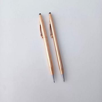 Shell Cross Pen en Potlood Rolled Gold beschikbaar voor biedingen