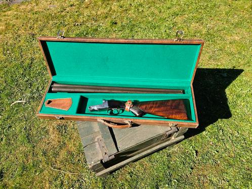 Antiek Parker bros hammerles cal 12 jachtgeweer cased, Antiek en Kunst, Antiek | Overige Antiek, Ophalen of Verzenden