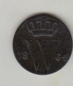 Willem III 1/2 cent 1864, Postzegels en Munten, Munten | Nederland, Overige waardes, Koning Willem III, Losse munt, Verzenden