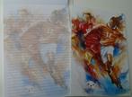 SCHRIJFBLOK VOETBAL A4 GELIJND PAPIER MET DECOR 4 stuks., -, -, Nieuw, Ophalen of Verzenden