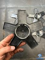 ORIGINELE VW Touareg naafkap naafdop set zwart chroom, Auto diversen, Wieldoppen, Verzenden, Gebruikt