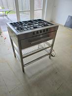 Gasfornuis 5 pits rvs, Witgoed en Apparatuur, Fornuizen, Ophalen, Gebruikt, 60 cm of meer, Gas