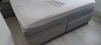 Grijze Tweepersoons Boxspring swiss sense, Ophalen, Tweepersoons, Zo goed als nieuw, 180 cm