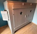 Steigerhouten bed van stoer !, Ophalen, Gebruikt, 25 tot 50 cm, 50 tot 100 cm