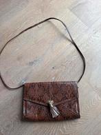 H&M Slangenprint Envelop Tasje, Ophalen of Verzenden, Zo goed als nieuw, Bruin, Avondtasje