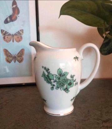 💝 Vintage ROSENTHAL AIDA wit groen roomkannetje bloemen beschikbaar voor biedingen
