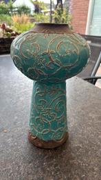 Parlane vaas turquoise blauw, Ophalen, Blauw, Aardewerk of Porselein, Zo goed als nieuw