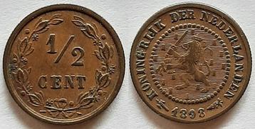 Halve cent 1898 beschikbaar voor biedingen