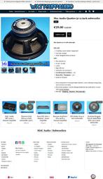 Mac Audio Quattro 30 12 inch subwoofer / vintage, Auto diversen, Autospeakers, Ophalen of Verzenden, Nvt, Nvt, MAC AUDIO