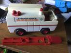 Fisher Price vintage Rescuewagen, Ophalen of Verzenden, Gebruikt, Auto of Voertuig, Met licht
