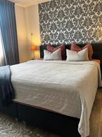 Luxe boxspring van Beter Bed met matrassen + nachtkastjes, Ophalen, Zwart, Tweepersoons, Zo goed als nieuw