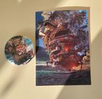 Howl’s moving castle Button en Postcard set, Verzenden, Zo goed als nieuw, Overige onderwerpen, Button