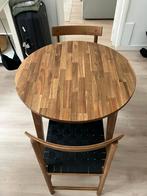 Ikea ronde tafel met 2 stoelen, Huis en Inrichting, Complete eetkamers, Ophalen, Zo goed als nieuw, Modern, Minder dan 4 stoelen