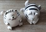 Keramische Vintage Pier One Fat Cats Zout & Peper Shakers, Ophalen of Verzenden, Overige typen