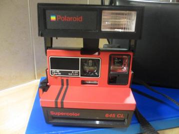 Vintage Polaroid Supercolor 645CL Zwart Rode body izgst 1988 beschikbaar voor biedingen