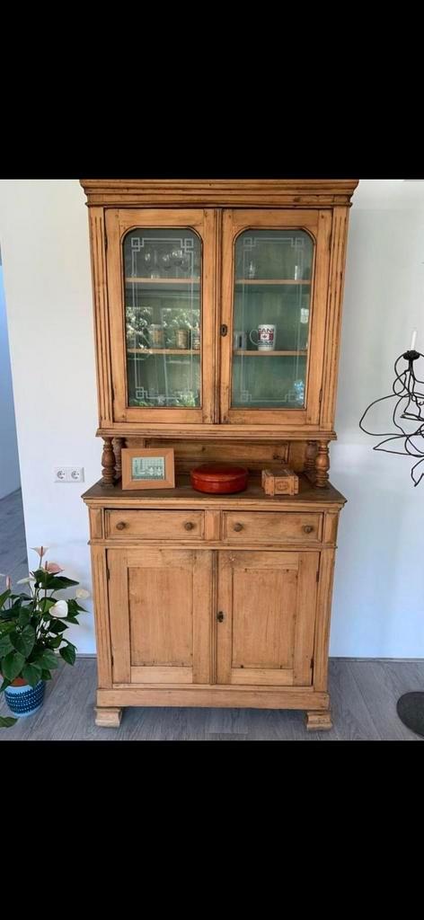 Mooie oude grenen buffetkast, Huis en Inrichting, Kasten | Buffetkasten, Gebruikt, 100 tot 150 cm, 25 tot 50 cm, Ophalen of Verzenden