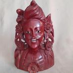 Balinees beeld "Godin" rood hout, Ophalen of Verzenden