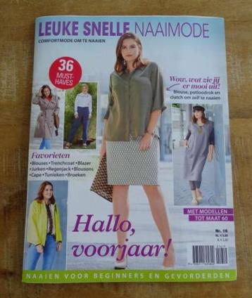 Leuke snelle naaimode nr 16/2019 - 36 patronen maat 42/60 XL beschikbaar voor biedingen
