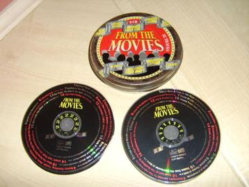 Oud blik met 2 cd From the Movies filmmuziek vintage beschikbaar voor biedingen