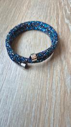 Swarovski  Armband, Met kristal, Blauw, Ophalen of Verzenden, Zo goed als nieuw