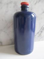 Vintage M.K.M. fles, keramiek, blauw geglazuurd, Antiek en Kunst, Ophalen of Verzenden