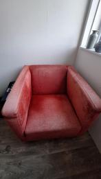 Stoel - extra breed (love seat) fauteuil rood, Huis en Inrichting, Fauteuils, Ophalen of Verzenden, Gebruikt