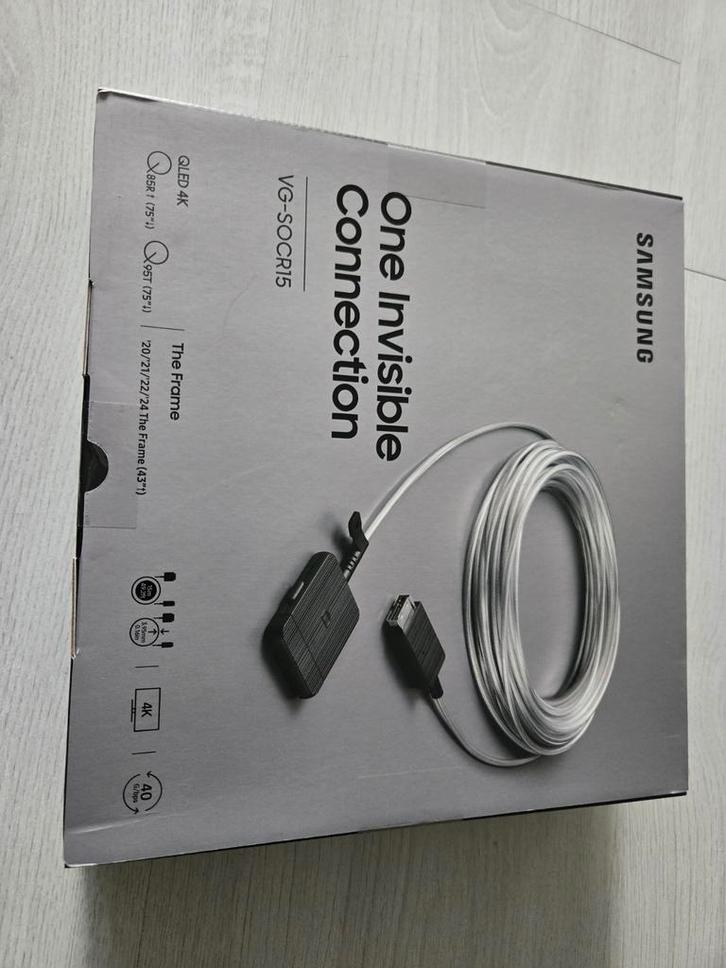 Samsung One Invisible Cable VG-SOCR15 - Nieuw! 15 Meter, Audio, Tv en Foto, Audiokabels en Televisiekabels, Nieuw, Tv-kabel, 10 meter of meer
