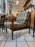 Deense vintage fauteuil jaren 70, Gebruikt, 75 tot 100 cm, Ophalen of Verzenden, X