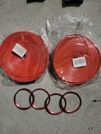 Velgbeschermers rood + naafdoppen - Nieuw, Ophalen of Verzenden, Nieuw, Universele onderdelen