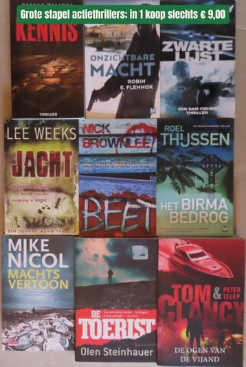 Heel veel thrillers; per set te koop; prijs zie foto's beschikbaar voor biedingen