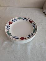 6 Borden Brabants Bont, Huis en Inrichting, Keuken | Servies, Ophalen of Verzenden, Zo goed als nieuw, Bord(en), Aardewerk