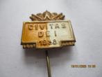 speltje Civitas dei 1958, Verzamelen, Speldjes, Pins en Buttons, Ophalen of Verzenden, Gebruikt, Overige onderwerpen, Speldje of Pin