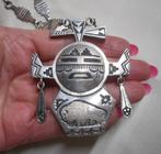 Zilveren vintage Navajo handmade collier met hanger nr.1730, Sieraden, Tassen en Uiterlijk, Met hanger, Verzenden, Zo goed als nieuw