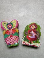 Djeco puzzles 2 stuks. Roodkapje en de jongedame butterfly, Kinderen en Baby's, Speelgoed | Kinderpuzzels, 10 tot 50 stukjes, Ophalen of Verzenden