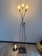 Staande schermerlamp + tafellamp, Huis en Inrichting, Lampen | Vloerlampen, Ophalen, Gebruikt, 150 tot 200 cm