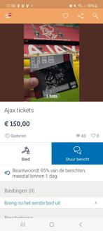 Ajax tickets NIET KOPEN BIJ MARTIJN UIT A'DAM HOOGEVEEN, Tickets en Kaartjes