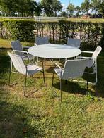 6 NIEUWE stoelen met een ronde tafel 4seasons, Tuin en Terras, Tuinsets en Loungesets, Ophalen, 6 zitplaatsen, Zo goed als nieuw