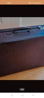 koffer valies antiek . goede sloten 18 bij 60 bij 38 cm, Sieraden, Tassen en Uiterlijk, Ophalen of Verzenden, Zo goed als nieuw